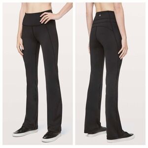 Lululemon Groove Pant Bootcut Short 28” Flare Leggings Full-On Luon Black